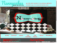 Tablet Screenshot of nannycakesbakery.com